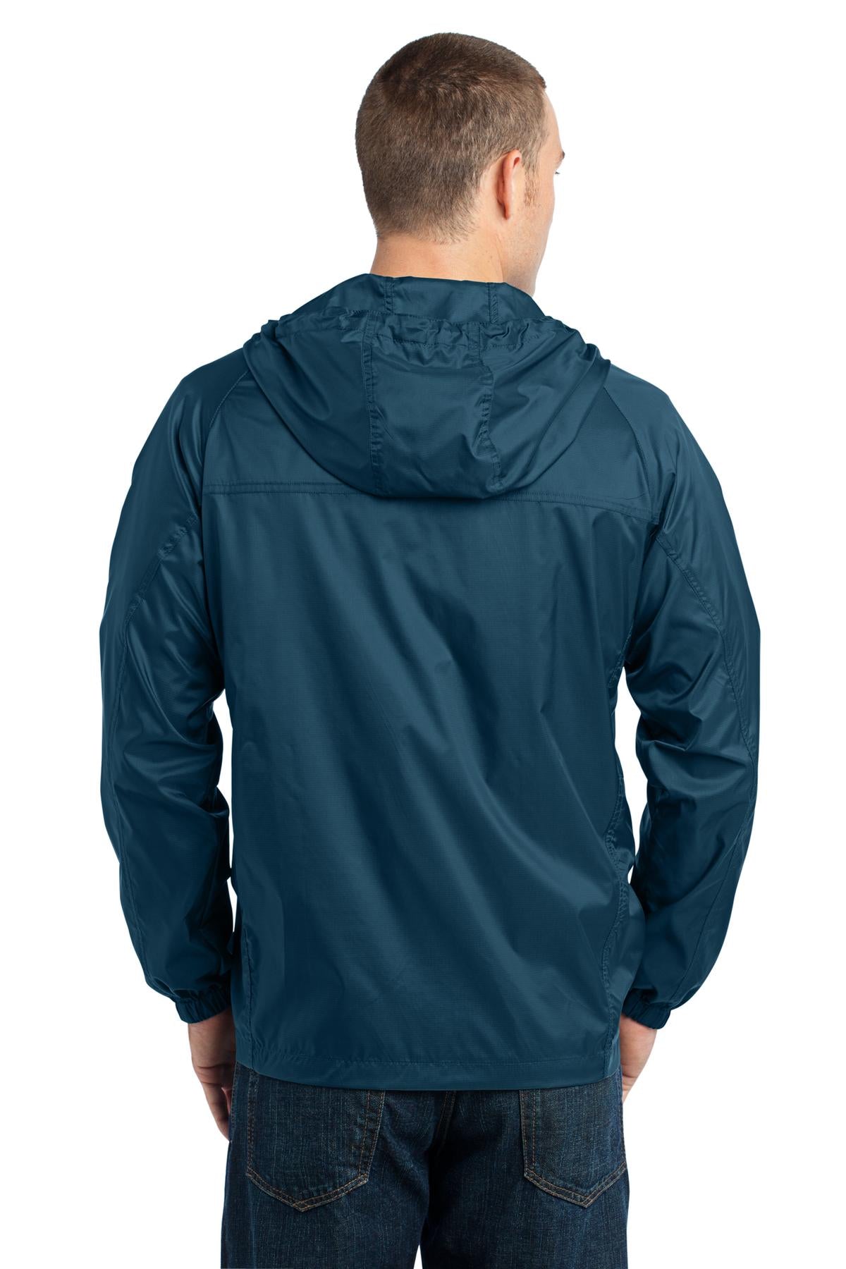 Adriatic Blue Eddie Bauer - Packable Wind Jacket. EB500 plain