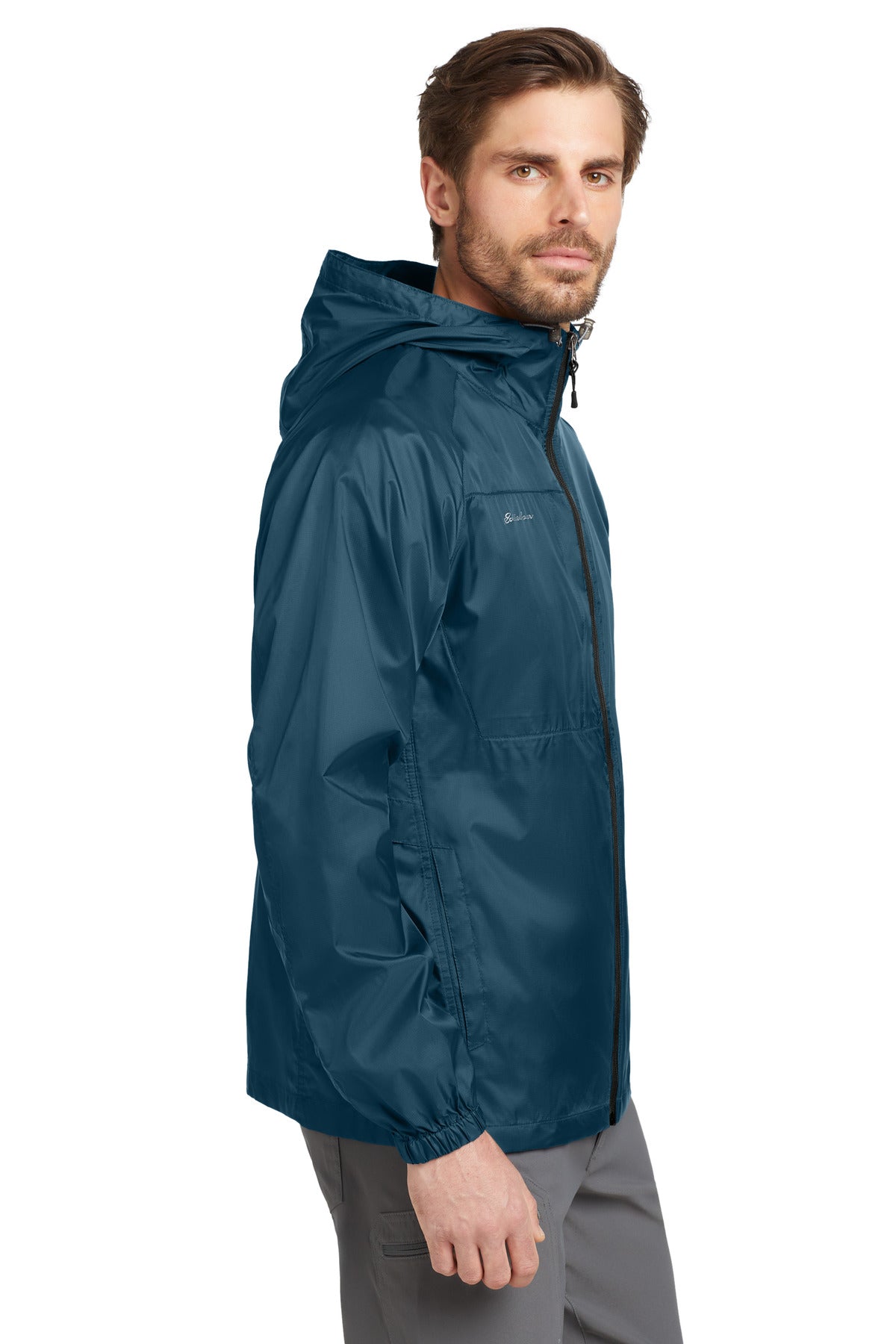 Adriatic Blue Eddie Bauer - Packable Wind Jacket. EB500