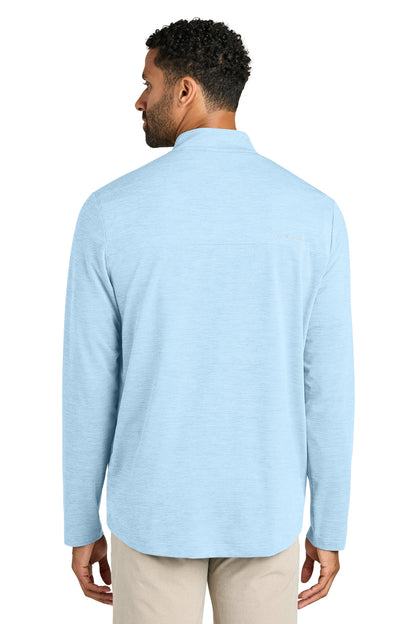 AiryBlueHt TravisMathew Onward 1/4-Zip TMA42775 plain