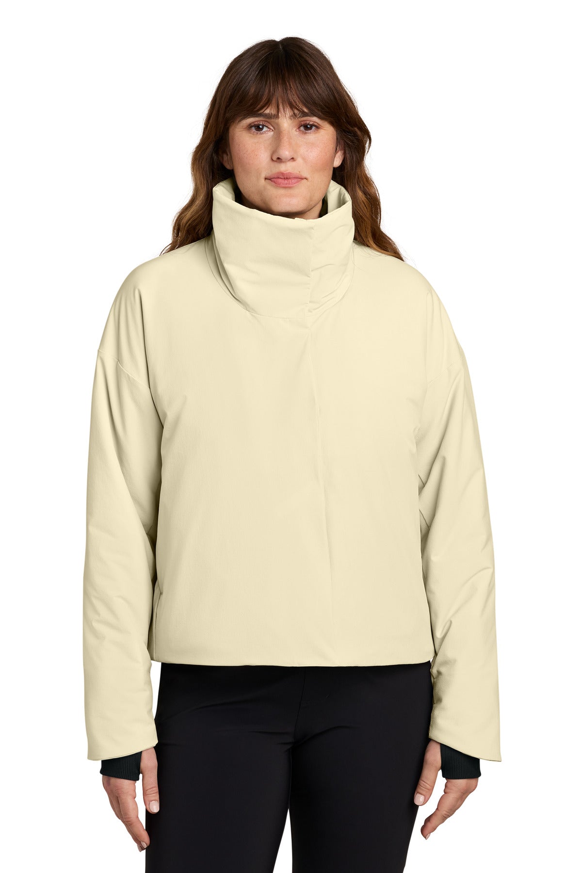 Alabaster MiiR Women's Sashiko Full-Zip Stretch Puffy MRAW440 plain
