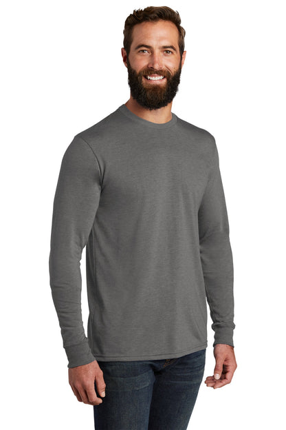 Aluminum Grey Allmade Unisex Tri-Blend Long Sleeve Tee AL6004 plain