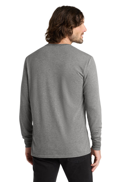 Aluminum Grey Allmade Unisex Tri-Blend Long Sleeve Tee AL6004 plain