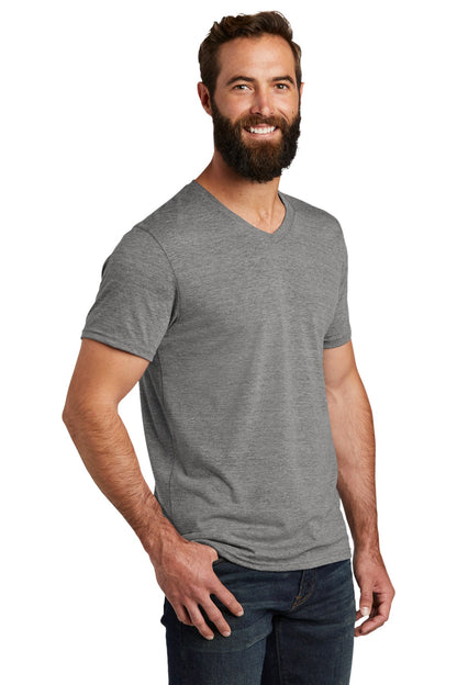 Aluminum Grey Allmade Unisex Tri-Blend V-Neck Tee AL2014 plain