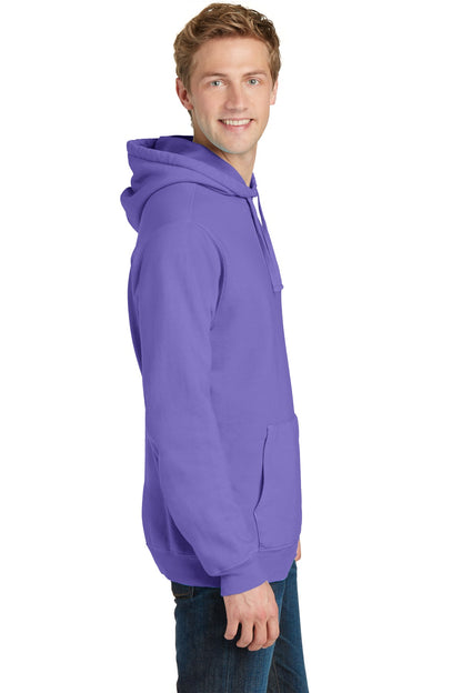 Amethyst Port & Co Beach Wash Garment-Dyed Pullover Hooded Sweatshirt. PC098H plain