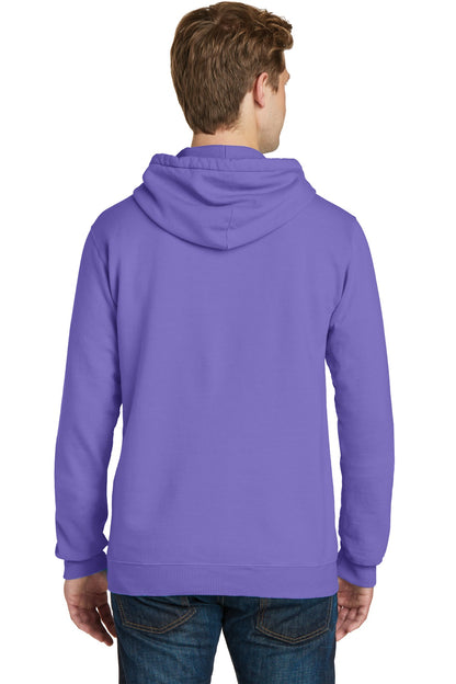 Amethyst Port & Co Beach Wash Garment-Dyed Pullover Hooded Sweatshirt. PC098H plain