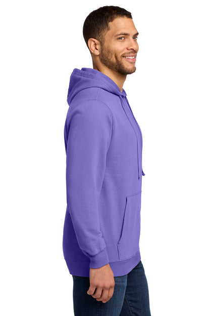 Amethyst Port & Co Beach Wash Garment-Dyed Pullover Hooded Sweatshirt. PC098H plain