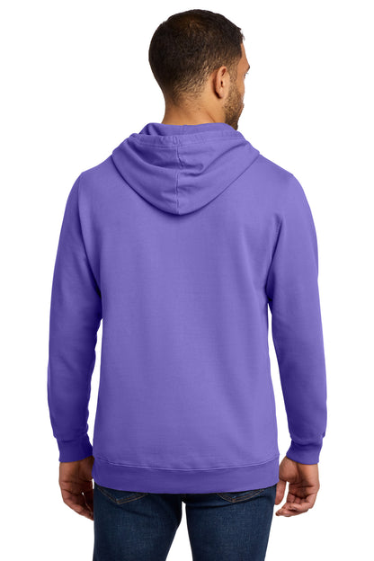 Amethyst Port & Co Beach Wash Garment-Dyed Pullover Hooded Sweatshirt. PC098H plain