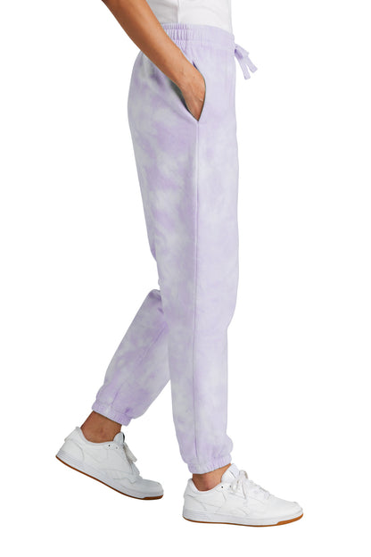 Amethyst Port & Co Women's Beach Wash Cloud Tie-Dye Sweatpant LPC140P plain