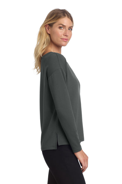 AnchorGrey Mercer+Mettle Women's Stretch Drop Shoulder Pullover MM3013 plain