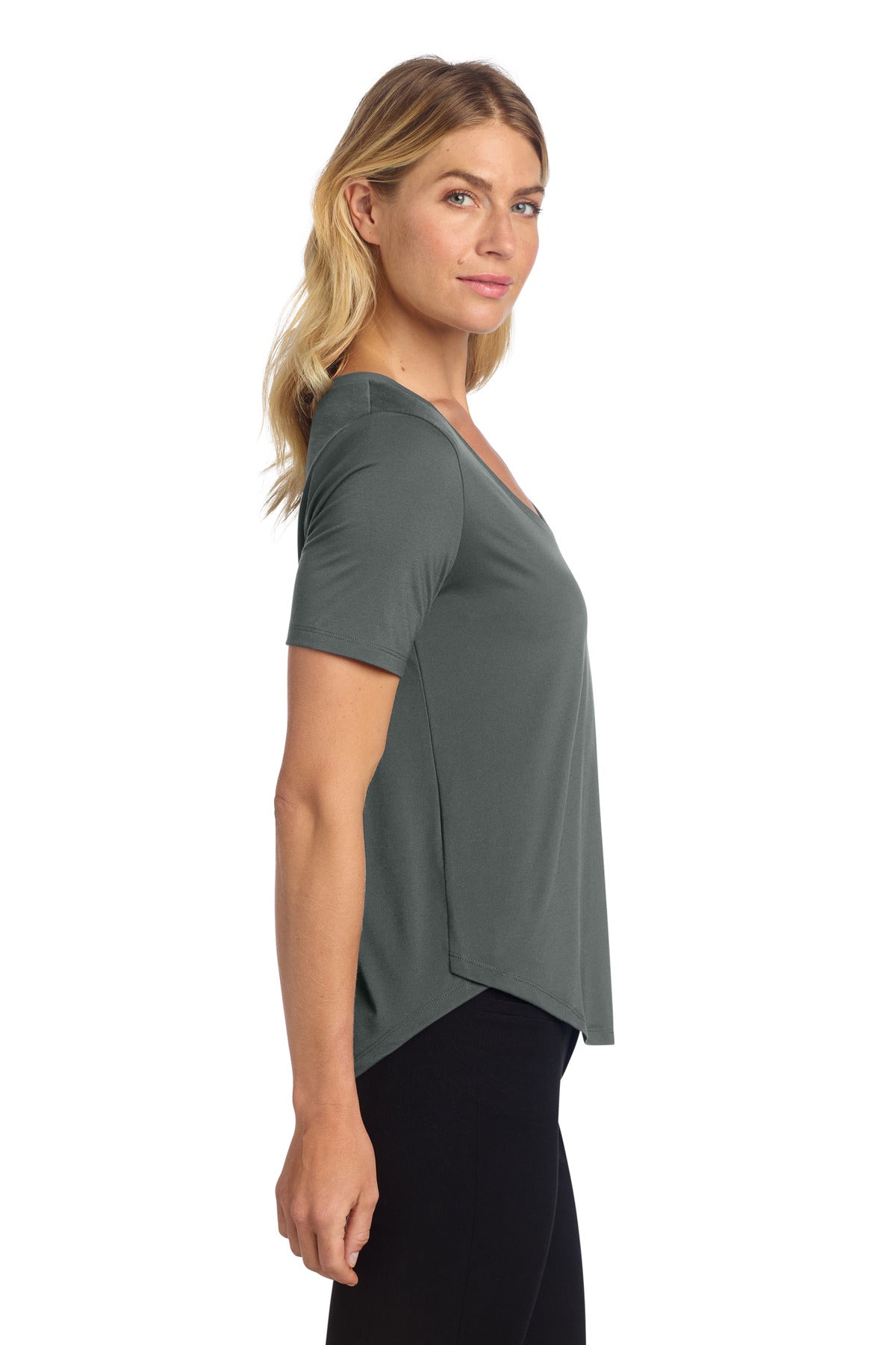 AnchorGrey Mercer+Mettle Women's Stretch Jersey Relaxed Scoop MM1017 plain