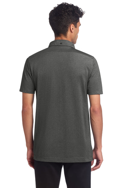 AnchorGyHt Mercer+Mettle Stretch Pique Full-Button Polo MM1006 plain