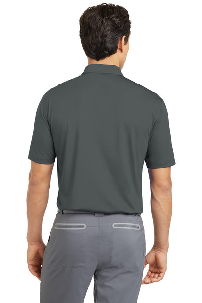 Anthracite Nike Dri-FIT Vertical Mesh Polo. 637167 plain