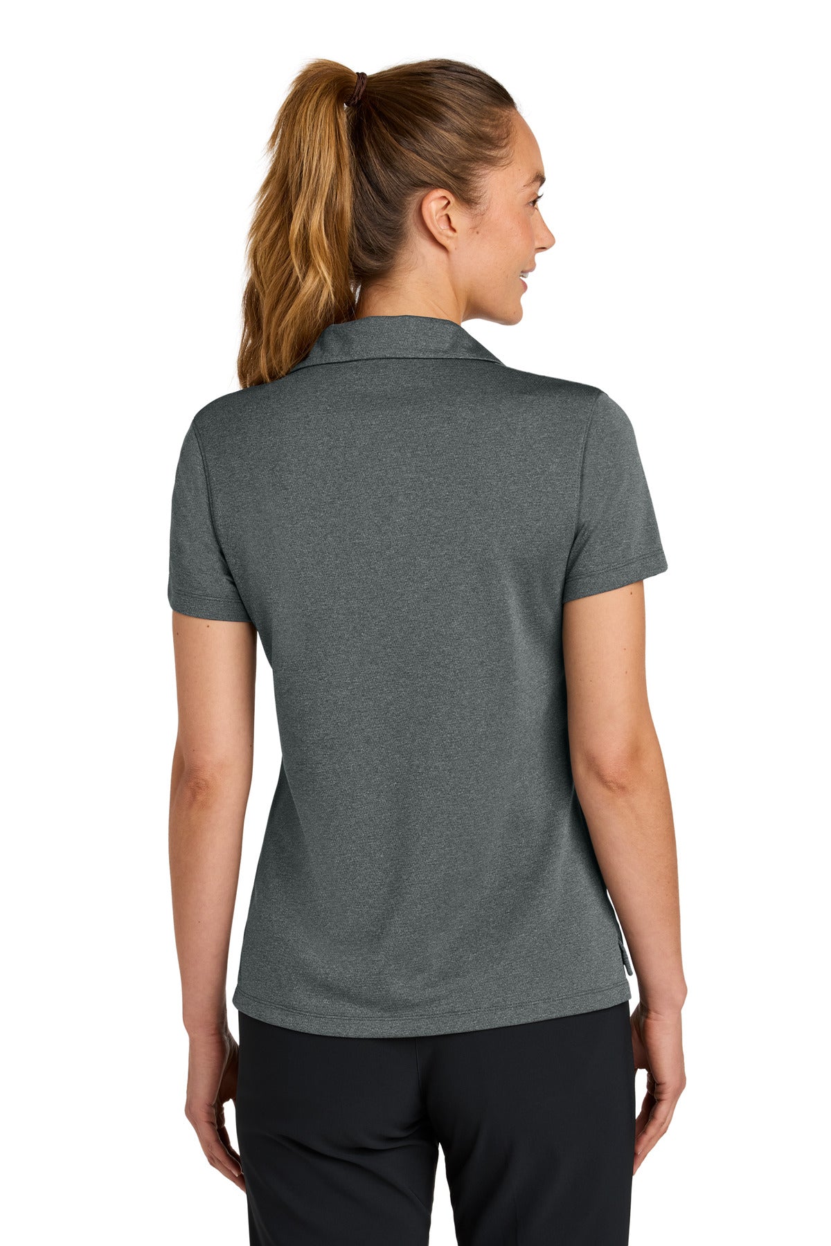 AnthrctHt Nike Women's Dri-FIT Smooth Heather Polo NKFQ4793 plain