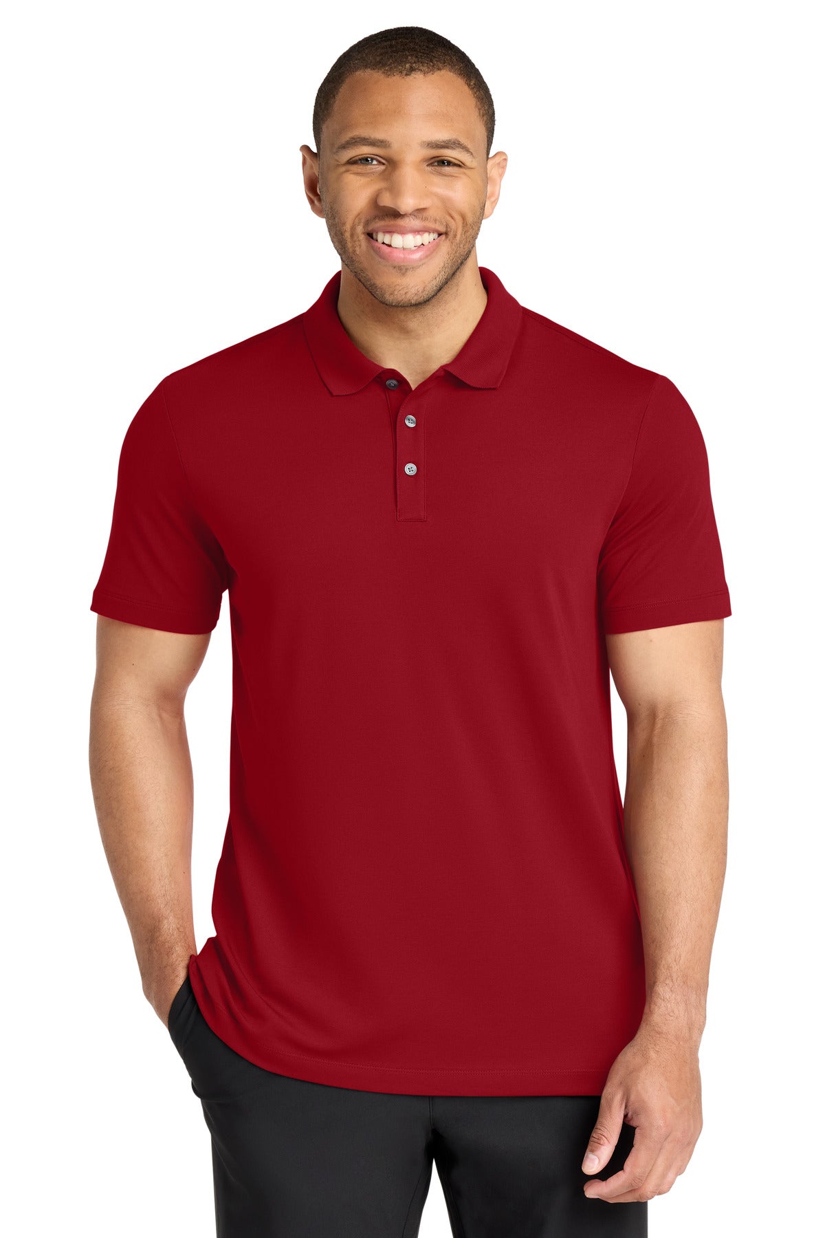 AppleRed Mercer+Mettle Stretch Pique Polo MM1004