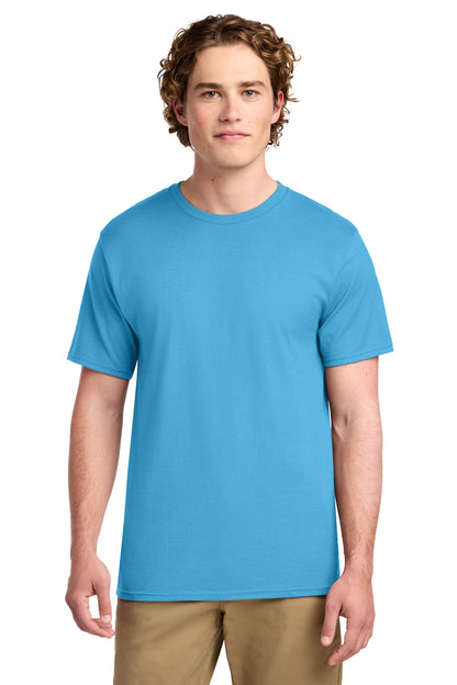 Aquatic Blue Port & Co Ring Spun Cotton Tee. PC150 plain