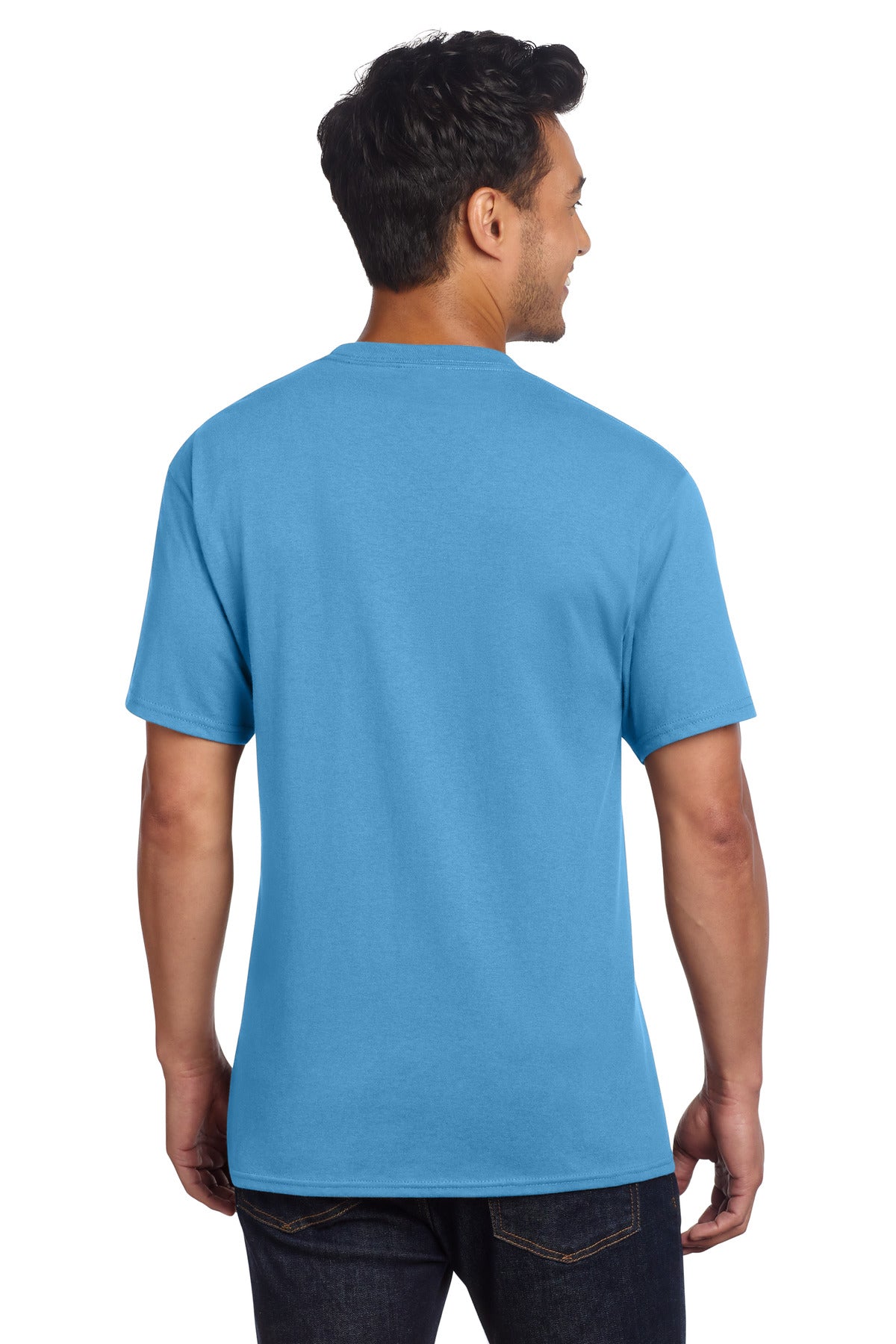 AquaticBl Port & Co Core Cotton DTG Tee PC54DTG plain