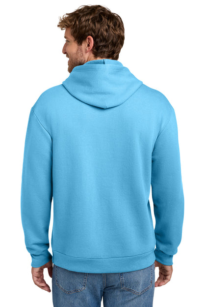 AquaticBl Port & Co Easy Fleece Pullover Hooded Sweatshirt PC68H