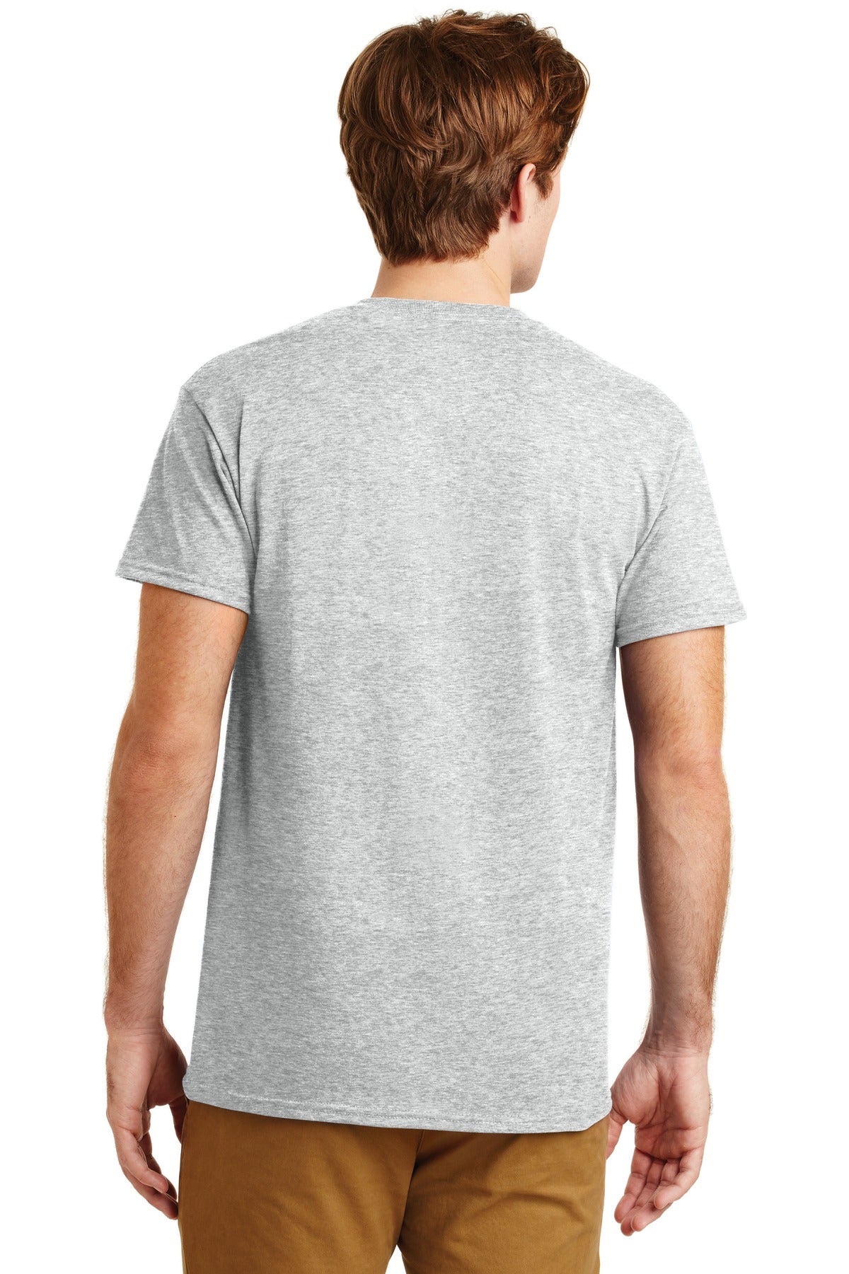 Ash Grey Gildan - DryBlend 50 Cotton/50 Poly Pocket T-Shirt. 8300 plain