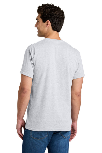 Ash Grey Gildan - DryBlend 50 Cotton/50 Poly Pocket T-Shirt. 8300 plain