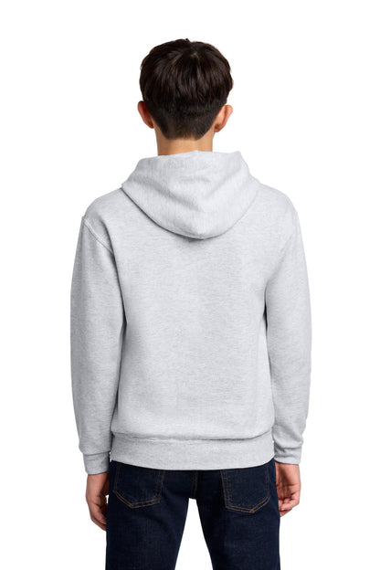 Ash Jerzees - Youth NuBlend Pullover Hooded Sweatshirt. 996Y plain