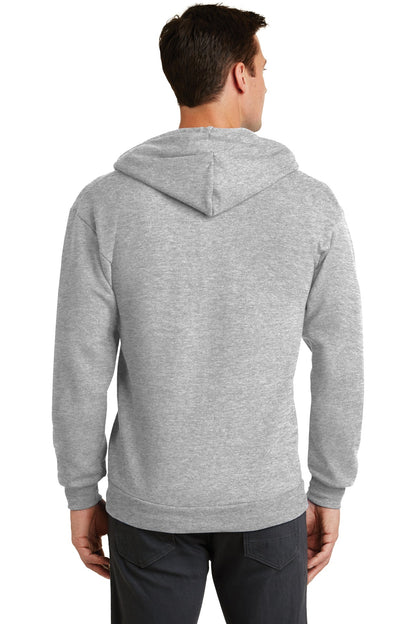 Ash Port & Co Core Fleece Full-Zip Hooded Sweatshirt. PC78ZH plain