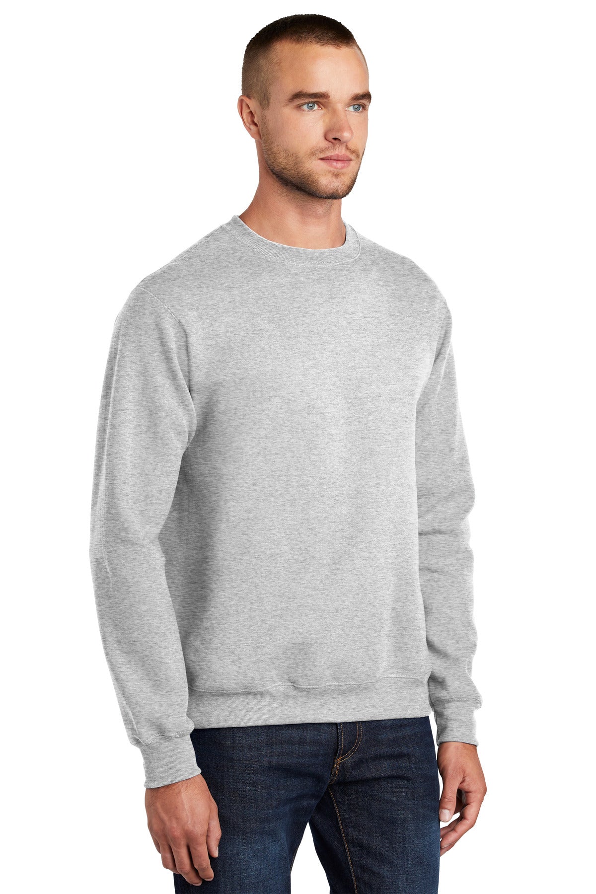 Ash Port & Co Essential Fleece Crewneck Sweatshirt. PC90 plain
