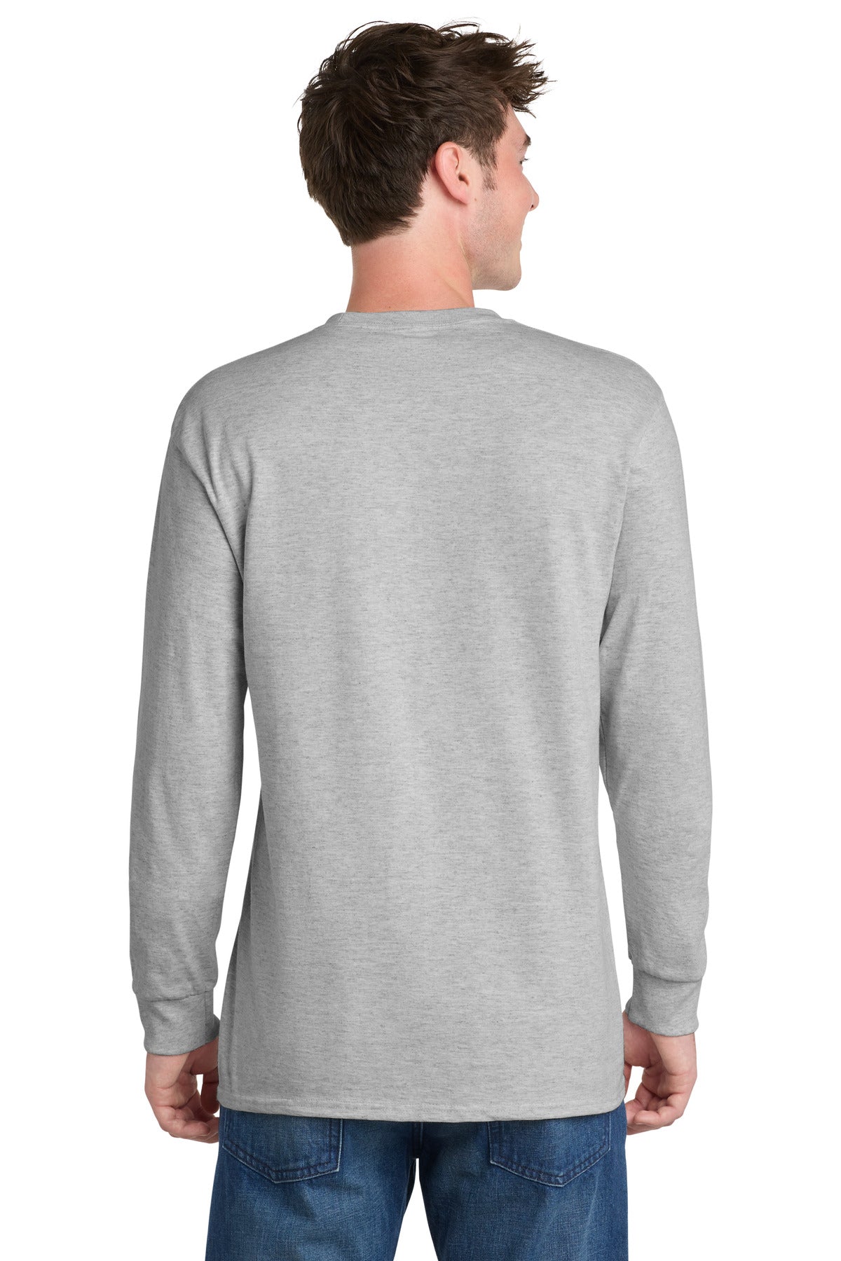 Ash Port & Co Long Sleeve Essential Tee. PC61LS plain