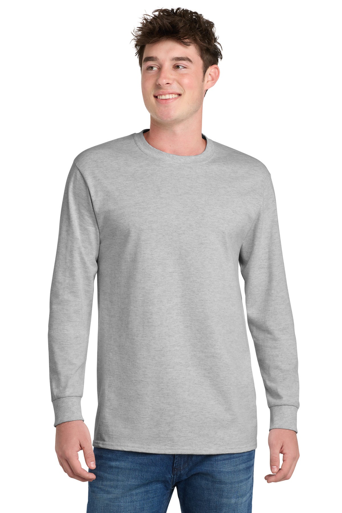Ash Port & Co Long Sleeve Essential Tee. PC61LS plain