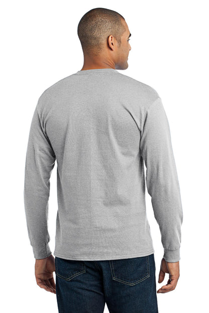 Ash Port & Co Tall Long Sleeve Core Blend Tee. PC55LST plain