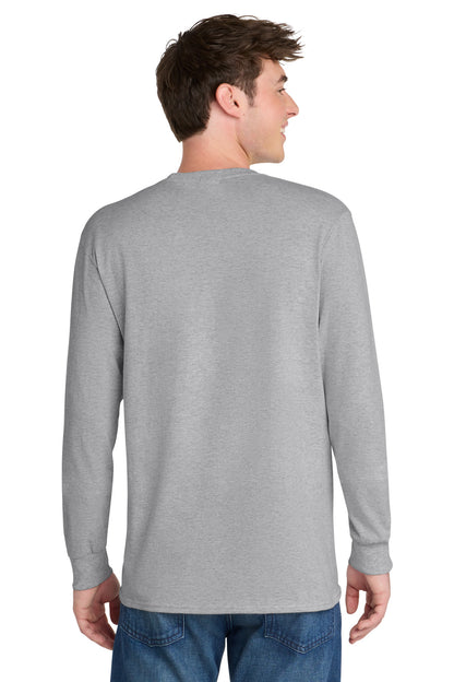 Ash Port & Co Tall Long Sleeve Core Blend Tee. PC55LST plain
