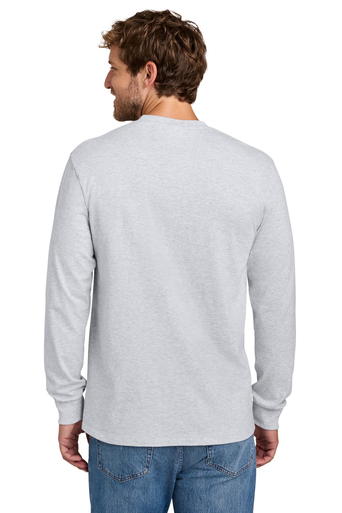 Ash Port & Co Tall Long Sleeve Essential Pocket Tee. PC61LSPT plain