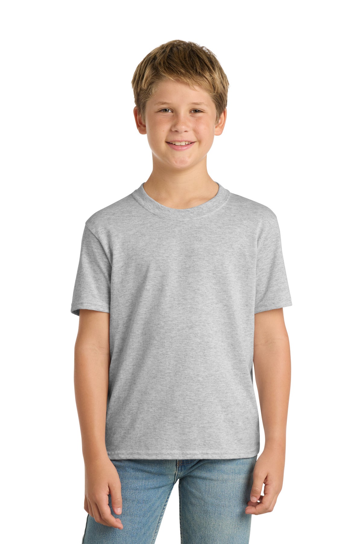 Ash Port & Co Youth Core Blend Tee. PC55Y plain