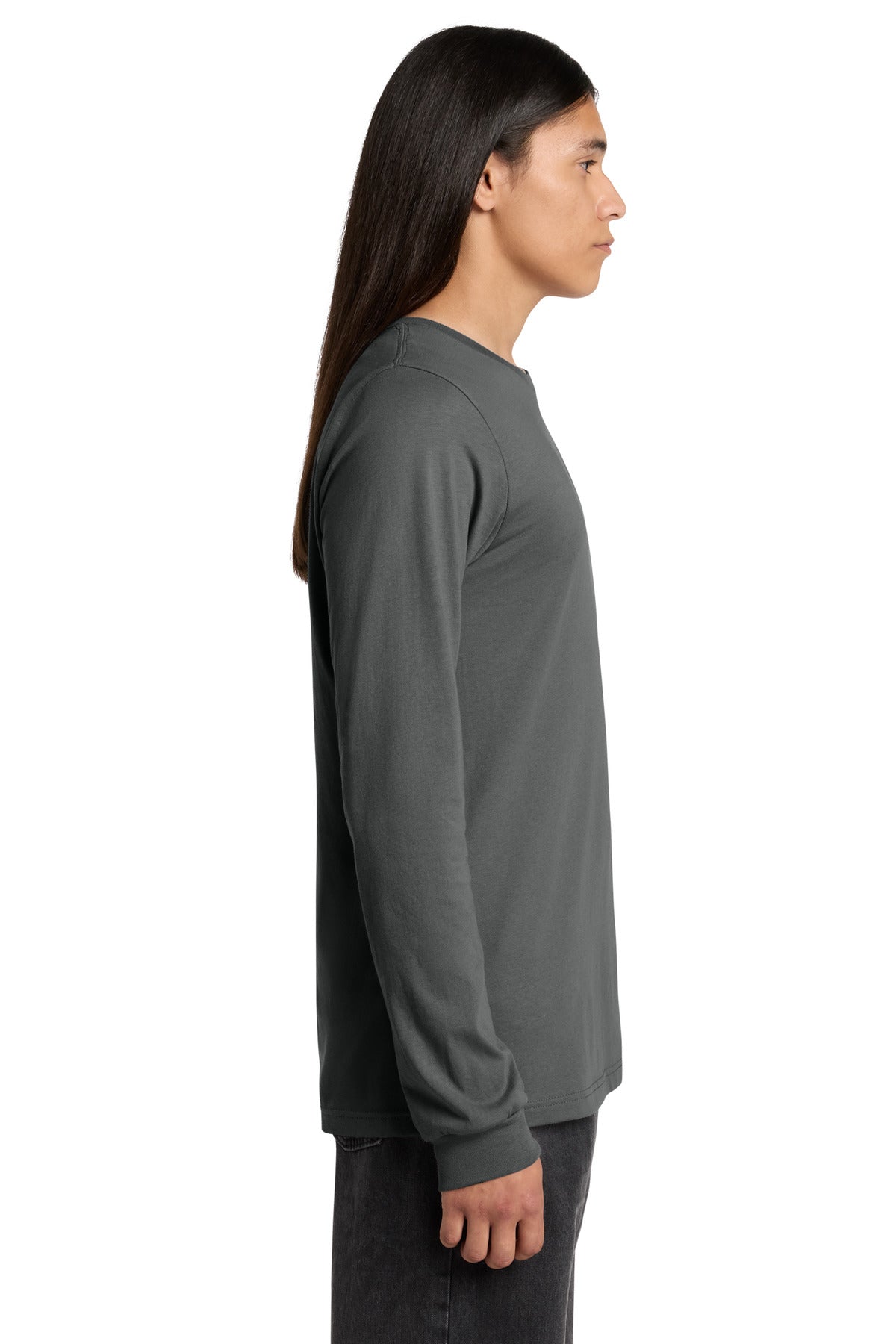 Asphalt BELLA+CANVAS Unisex Jersey Long Sleeve Tee. BC3501 plain