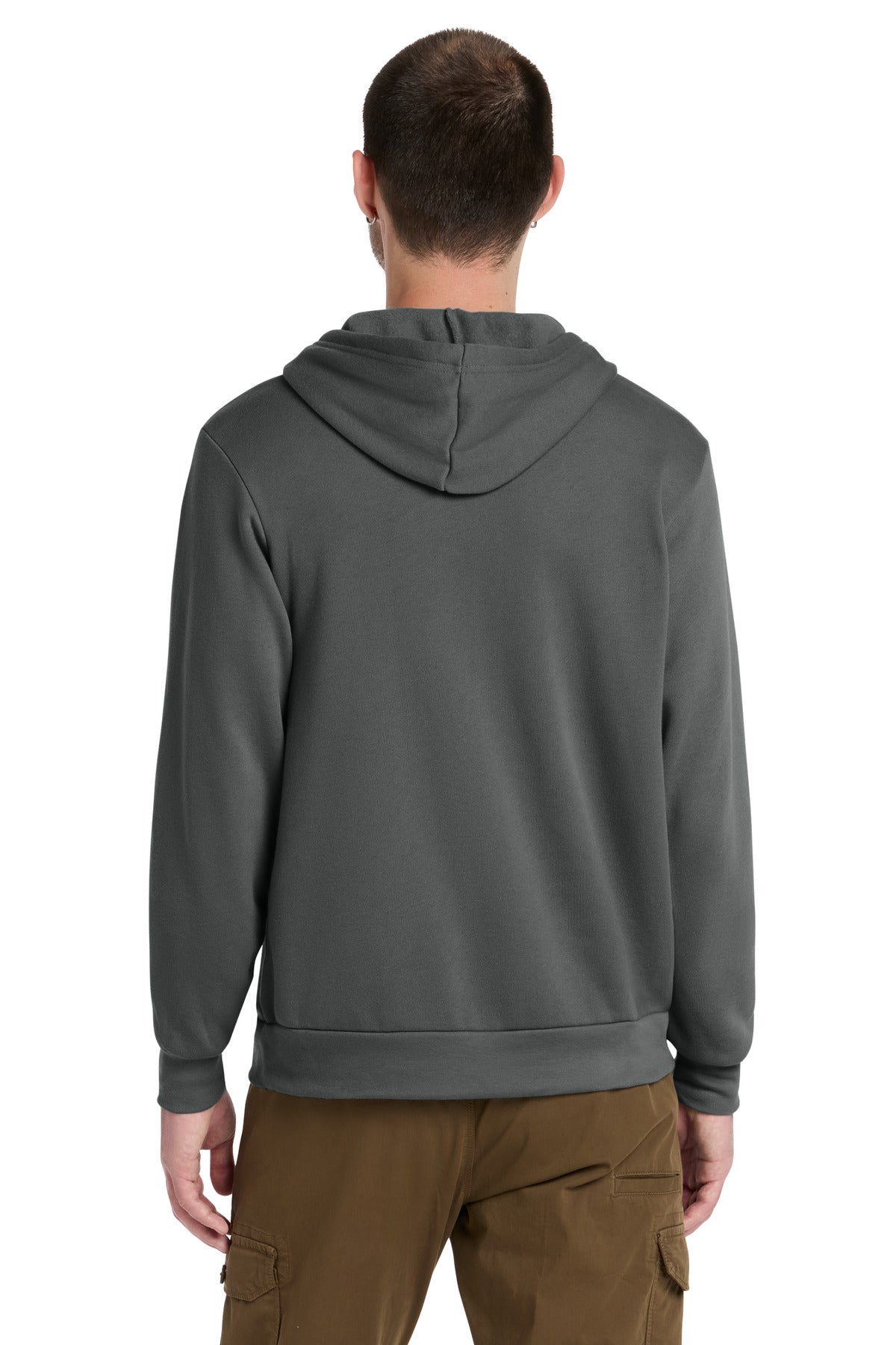 Asphalt BELLA+CANVAS Unisex Sponge Fleece Pullover Hoodie. BC3719 plain