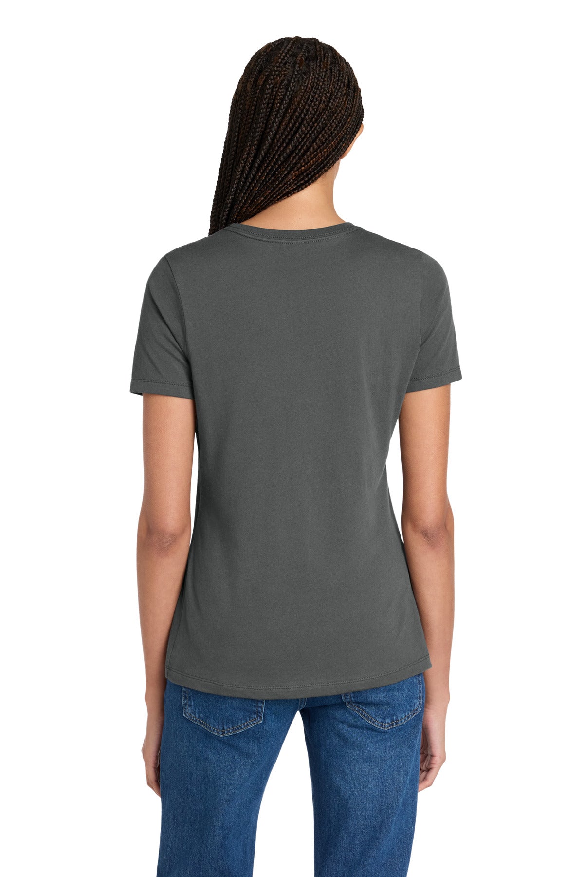 Asphalt BELLA+CANVAS Women's Relaxed Jersey Short Sleeve Tee. BC6400 plain