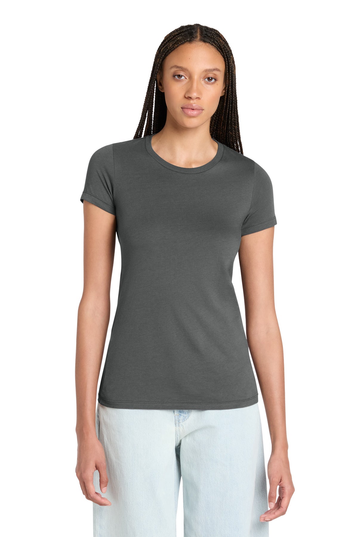 Asphalt BELLA+CANVAS Women's Slim Fit Tee. BC6004