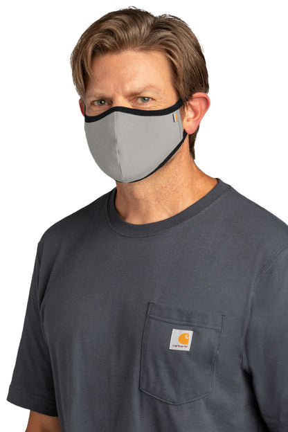 Asphalt Carhartt Cotton Ear Loop Face Mask (3 pack) CT105160 plain