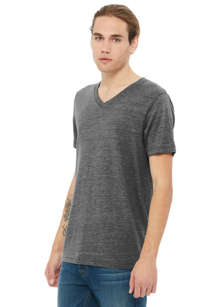 AsphltSlub BELLA+CANVAS Unisex Textured Jersey V-Neck Tee BC3655 plain