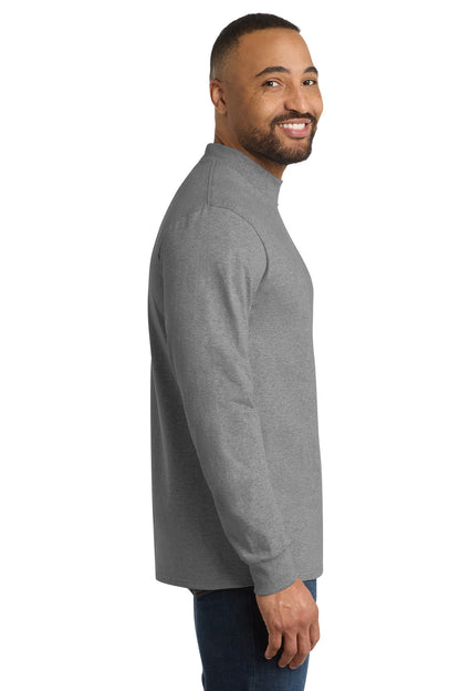 Ath. Heather Port & Co Essential Mock Turtleneck. PC61M plain