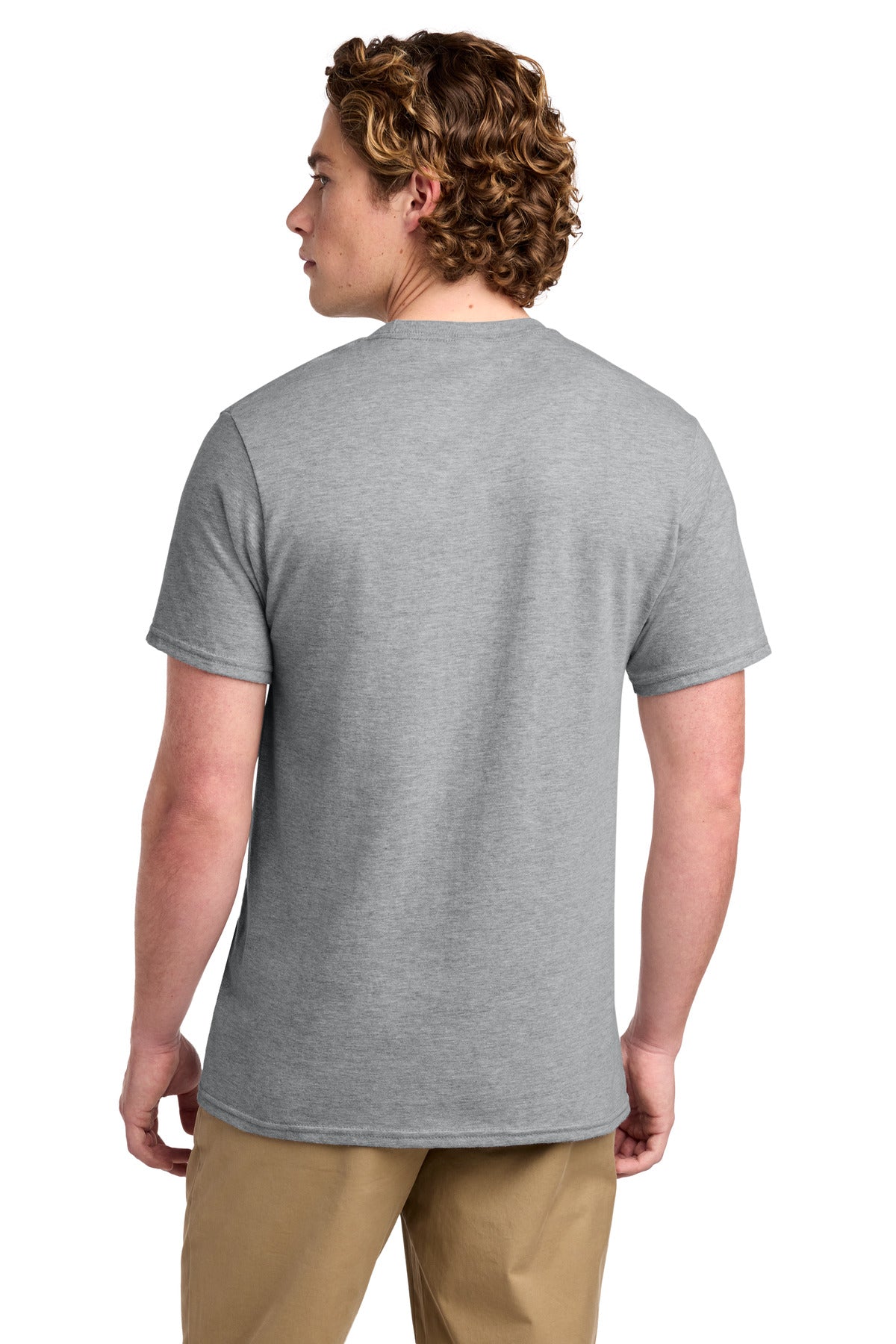 Ath Heather Port & Co Ring Spun Cotton Tee. PC150 plain