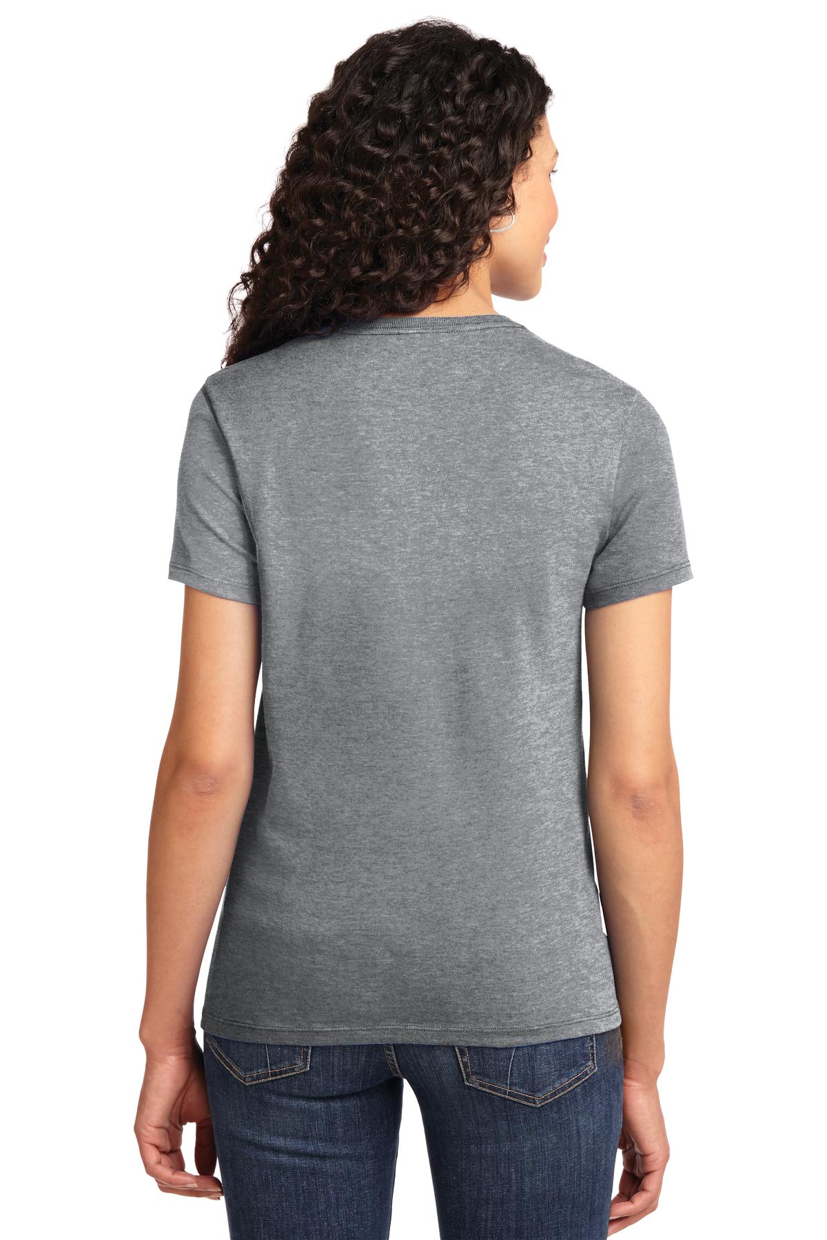 Ath Heather Port & Co Women's Essential Tee. LPC61 plain