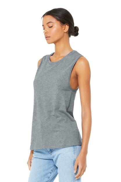 Athletic Ht BELLA+CANVAS Women's Jersey Muscle Tank. BC6003 plain