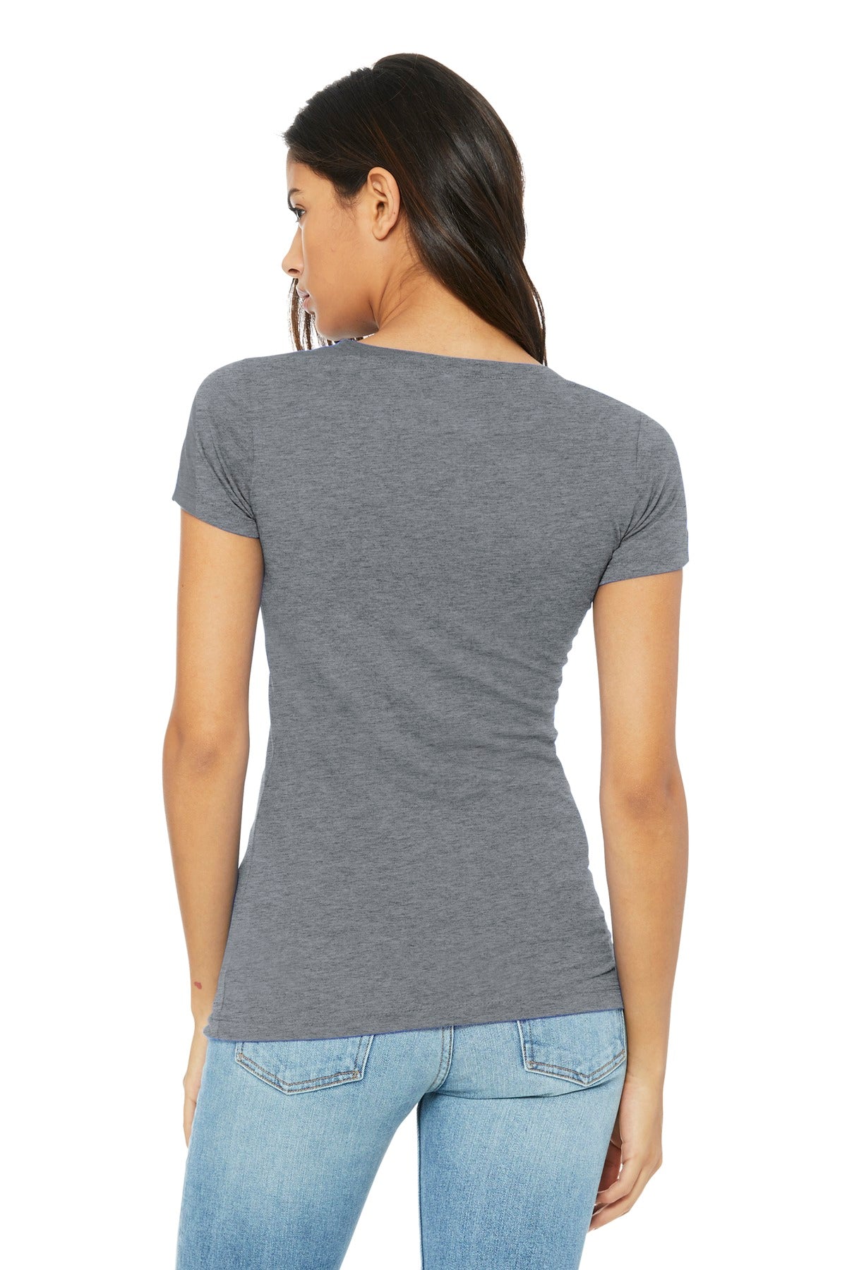 Athletic Ht BELLA+CANVAS Women's Slim Fit Tee. BC6004 plain