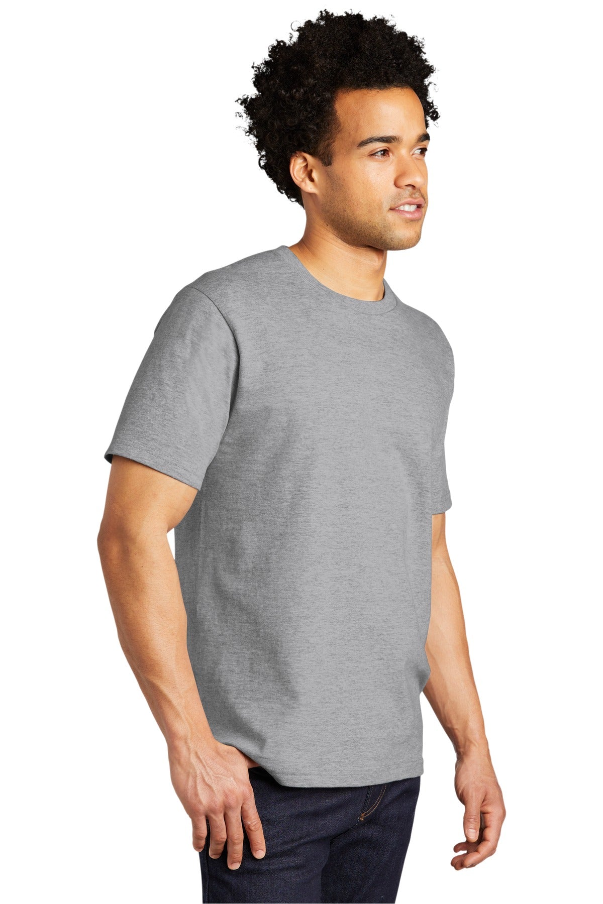 Athletic Hthr Port & Co Bouncer Tee PC600 plain