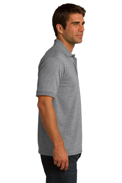 Athletic Hthr Port & Co Core Blend Jersey Knit Polo. KP55 plain