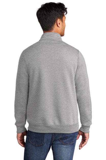 Athletic Hthr Port & Co Core Fleece 1/4-Zip Pullover Sweatshirt PC78Q