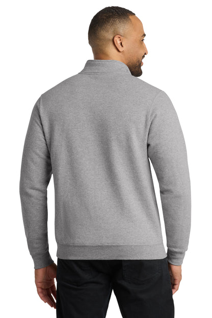 Athletic Hthr Port & Co Core Fleece 1/4-Zip Pullover Sweatshirt PC78Q