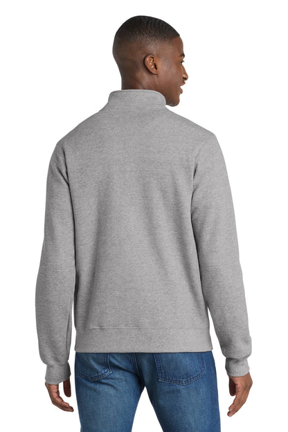 Athletic Hthr Port & Co Core Fleece Cadet Full-Zip Sweatshirt PC78FZ plain