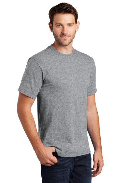Athletic Hthr Port & Co Essential Tee. PC61 plain