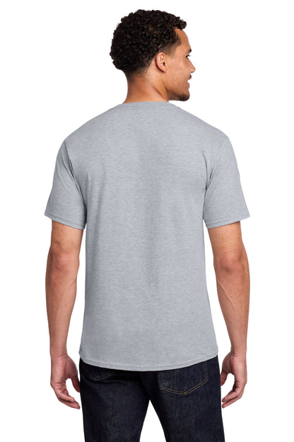 Athletic Hthr Port & Co Fan Favorite Tee. PC450 plain